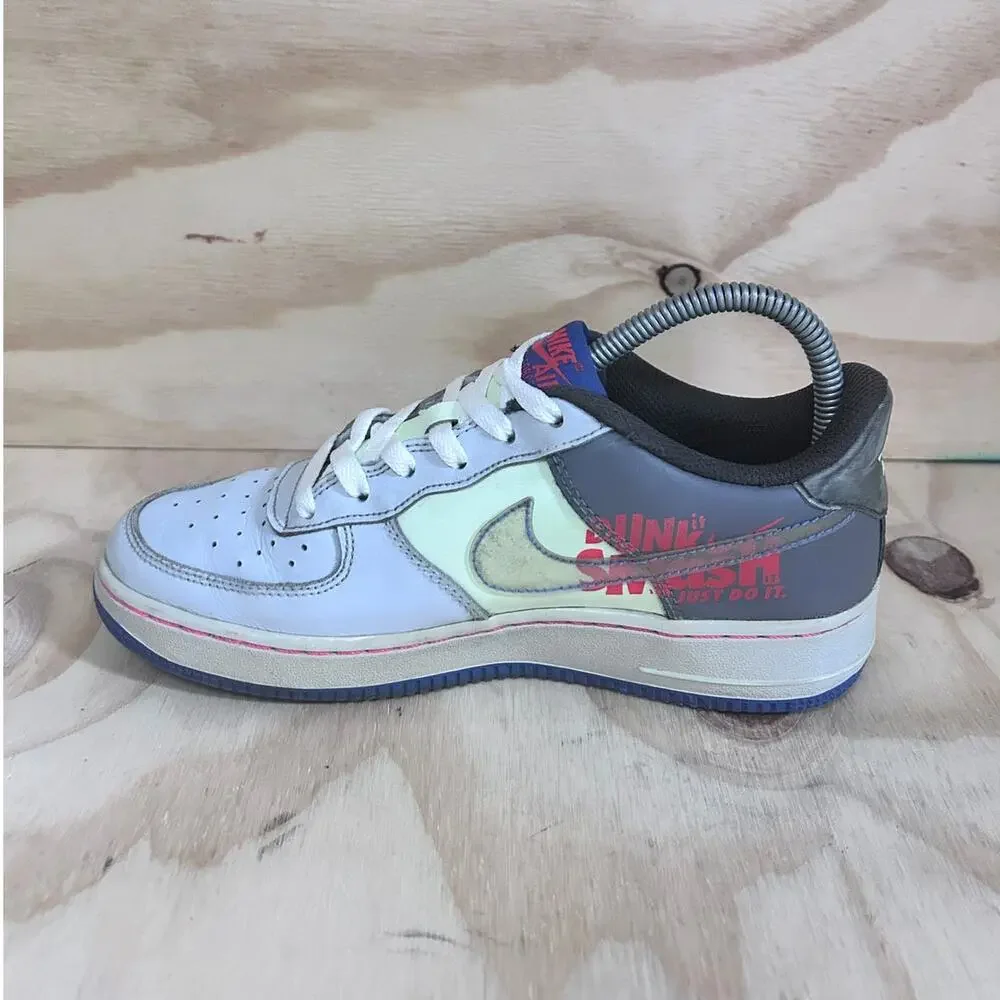 Nike-Air Force 1 Dunk It Smash-Sneakers-Blue/Gray-Kids Big Unisex-6Y -CT1628-601